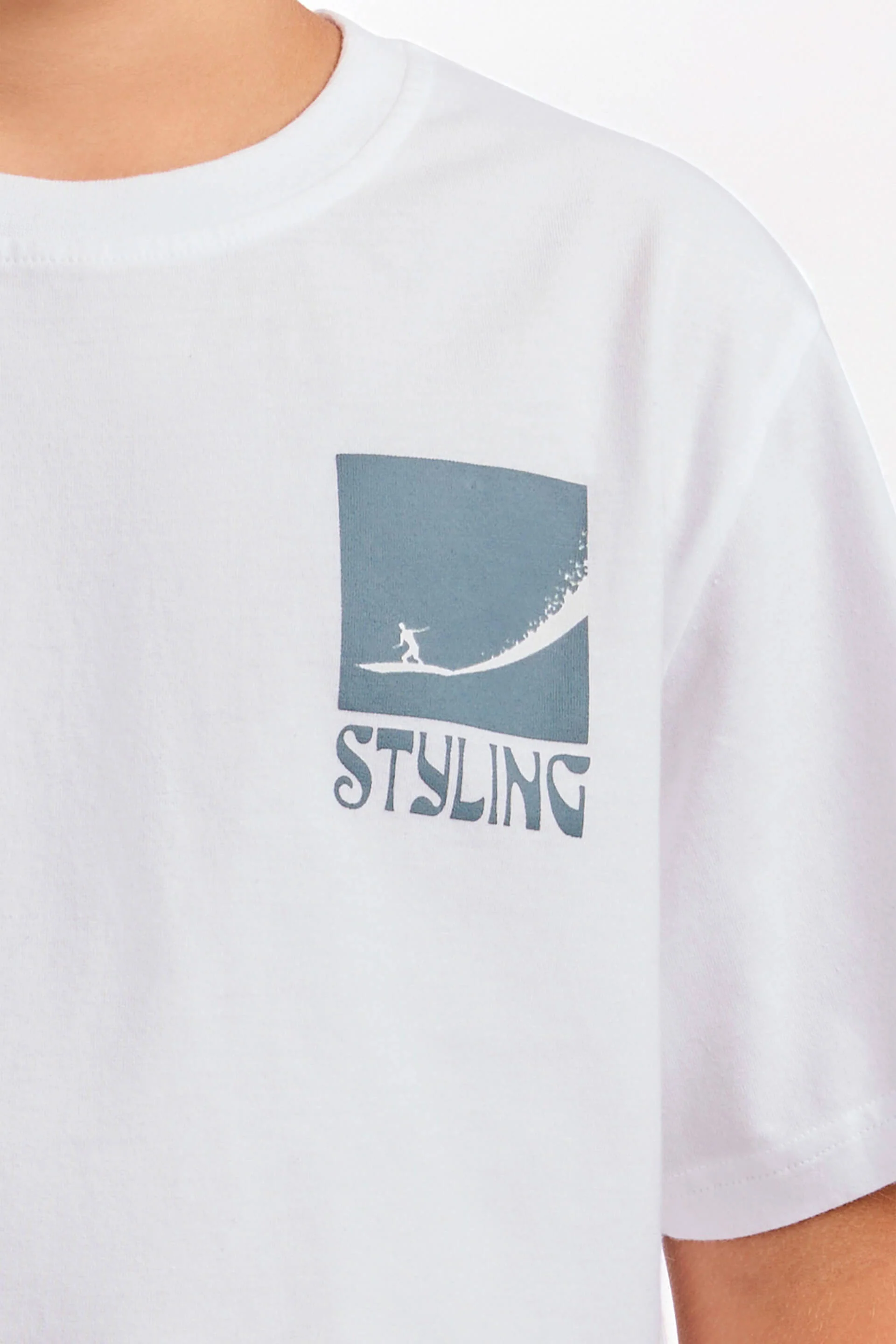 Camiseta Big Wave - Blanco - Image 4