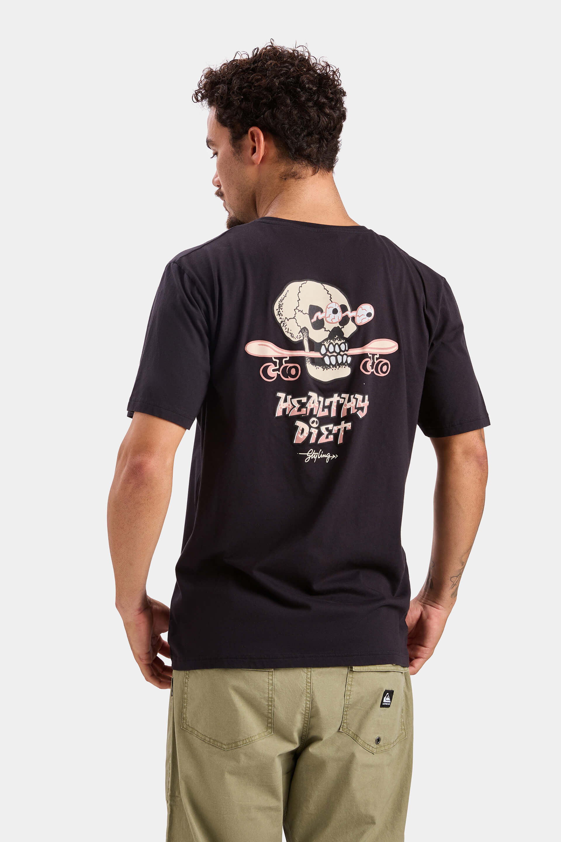 Camiseta Healthy Diet - Negro - Image 3