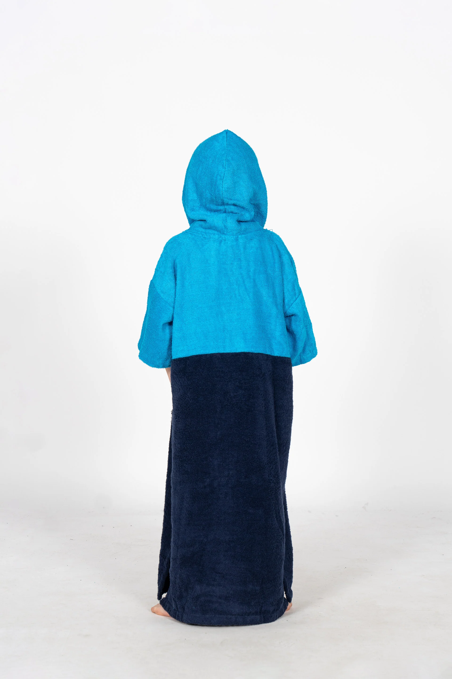 Ponchos Styling Bicolor - turquesa azul marino - Image 4